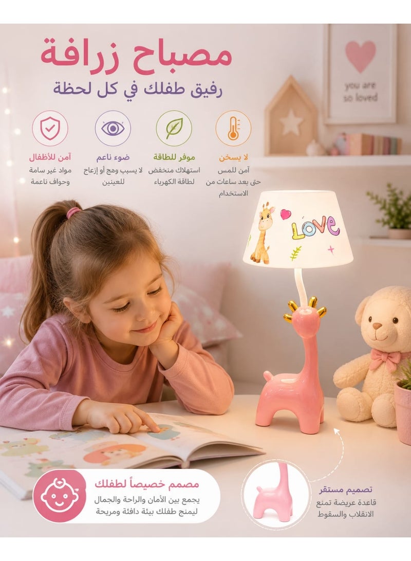مصباح مكتب LED قابل لإعادة الشحن بتصميم "لاما" كرتوني لطيف – إضاءة مرنة وقابلة للتعديل لغرف الأطفال والدراسة.إضاءة مريحة للعين: توفر تقنية LED إضاءة ناعمة وثابتة تقلل من إجهاد العين أثناء القراءة الطويلة. - Image 4