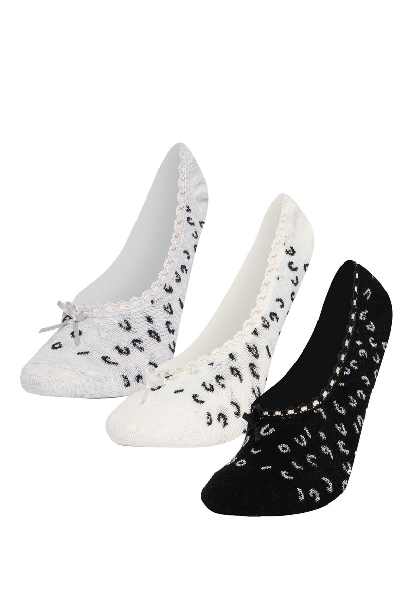 DeFacto Woman Animal 3 piece Babet Socks - Image 1