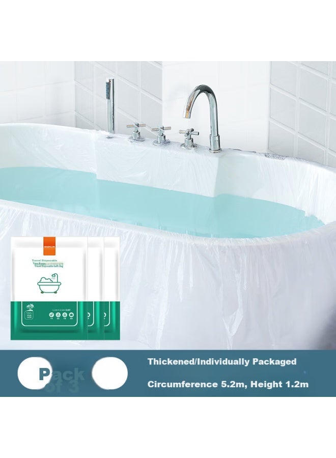 Jajalin Disposable Bath Sacks For Bathtub, Set Of 3, Hotel-grade Thick Bath Bags, Individually Wrapped, Enlarged Bath Tub Covers - Image 4