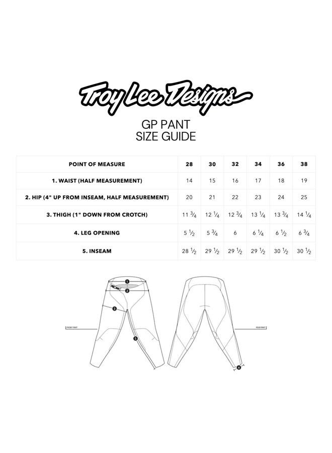 Troy Lee Designs TLD Troy Lee Designs Offroad Motocross Dirt Bike ATV Motorcycle Powersports Racing Pants for Boys Girls, Youth GP (Astro Light Gray/Orange, 24) - Image 3