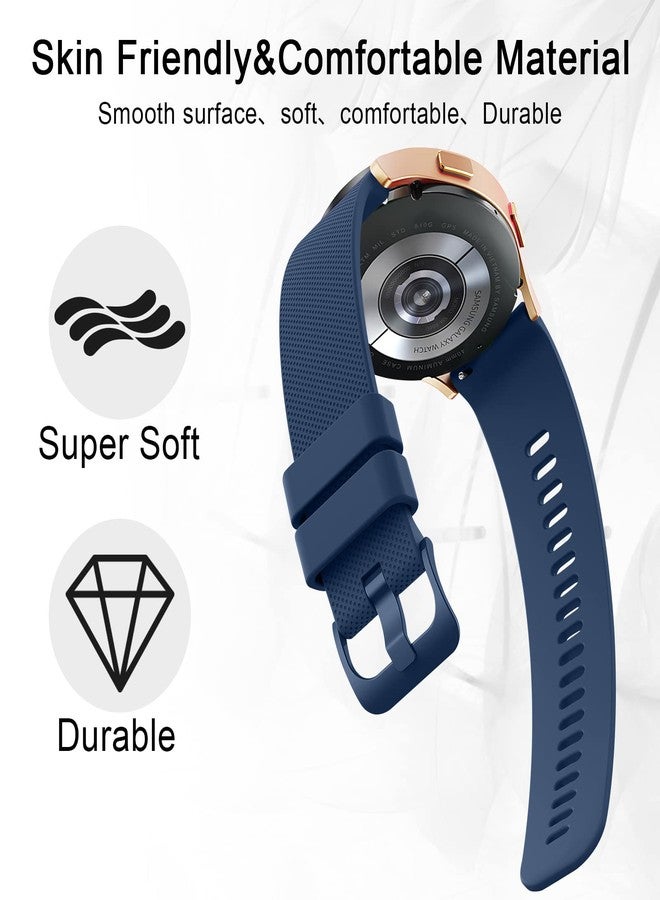 Mugust GloryFit Smart Watch Bands for GloryFit T80 T70 T60 T50 P99 P98 Smartwatch, Quick Release Silicone Replacement Band (Black+Navy Blue+Grey) - Image 3