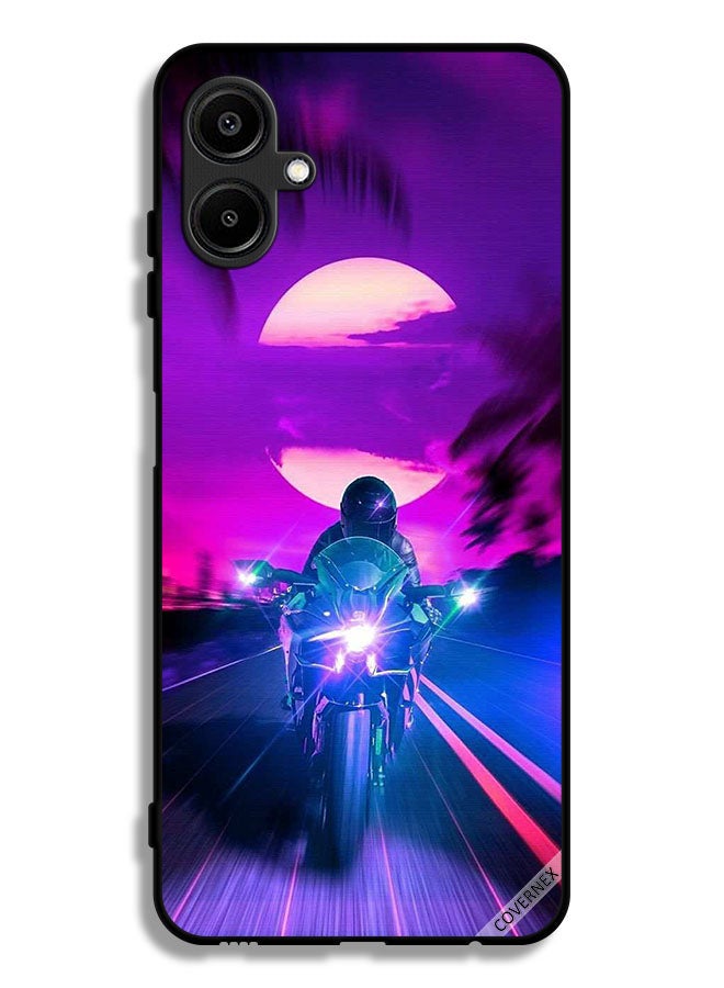 Covernex Samsung Galaxy F06 5G Protective Case Cover Man On Bike Wallpaper - Image 1