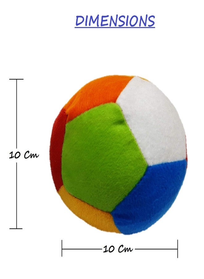 AFTERSTITCH Fabric Stuffed Soft Toy Balls for Baby Kids Girls & Boy with Rattle Sound (Pack of 1) - Image 2