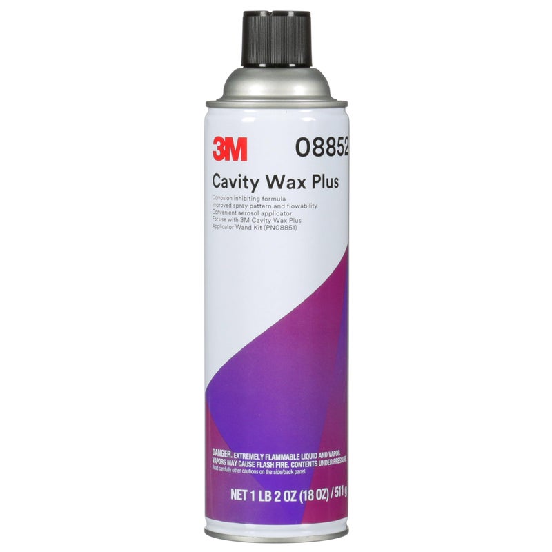 3M Cavity Wax Plus Aerosol Spray, 08852, 18 fl oz, Self-Healing, Corrosion Protection, Non-Hardening, Chipping, Peeling, Cracking - Image 1
