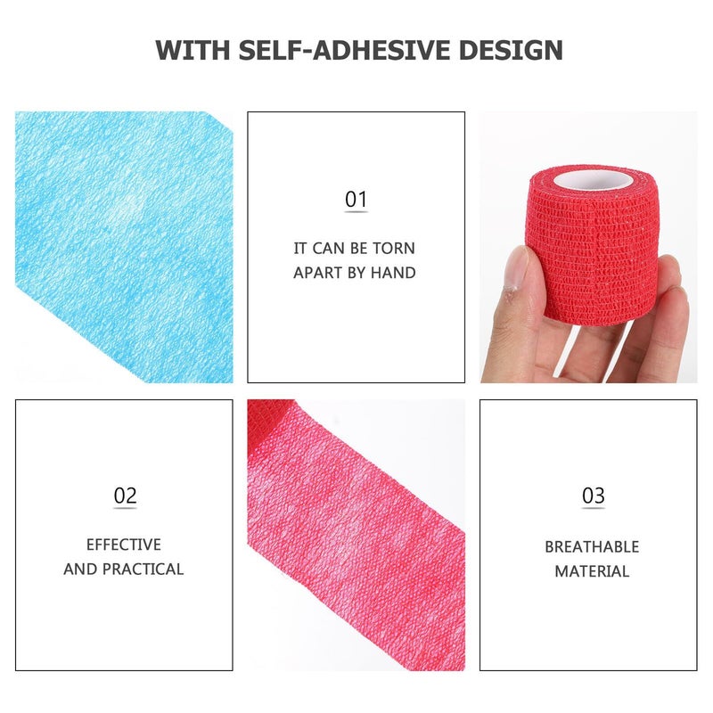 SUPVOX 2 Pack Self Adhesive Elastic Bandages For Wrist Support - Image 4