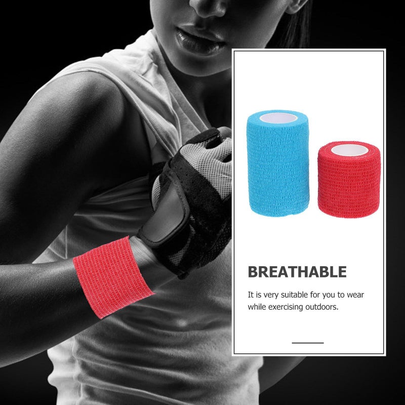 SUPVOX 2 Pack Self Adhesive Elastic Bandages For Wrist Support - Image 5