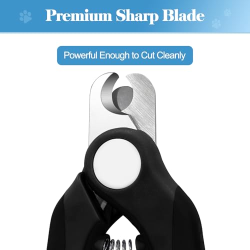 Swihauk Heavy Duty Dog Nail Clippers and Trimmers, Professional Pet Nail Clippers with Nail File for Dogs Cats Small Animal, Claw Clippers with Safety Guard to Prevent Over-Cutting, Black - Image 3