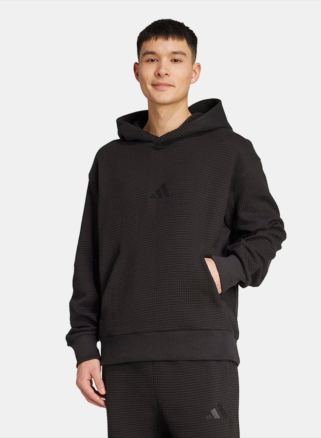 Adidas ALL SZN Waffle Knit Hoodie - Image 1