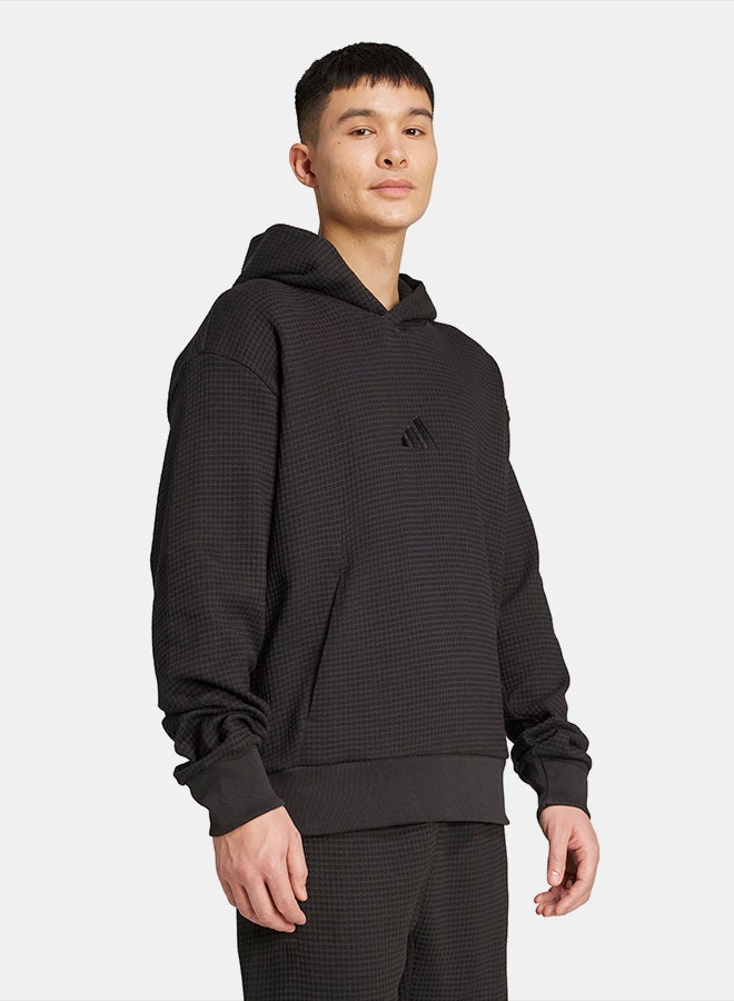 Adidas ALL SZN Waffle Knit Hoodie - Image 3