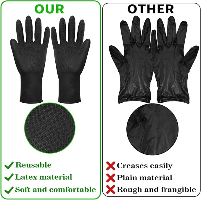 NEPAK 24 Pcs Hair Dye Coloring Kit Hair Tinting Bowl Dye Brush Ear Cover Gloves for Hair Tint Dying Coloring Applicator - Image 4