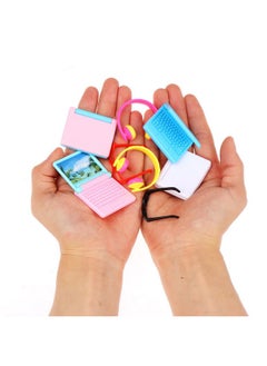 TBoxBo 30 Pcs Doll Dollhouse Accessories 1/12 Scale Dollhouse Phone Laptop Computer Headset Glasses Miniature Simulator Accessories Mini Scene Simulation Miniatures Playset  - Image 2