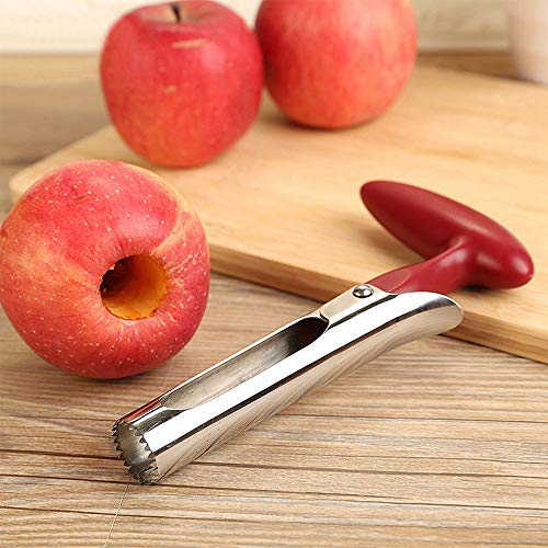 AKIRO apple Corer, Stainless Steel Kitchen Gadget Tool Fruit Seeder Core Remover Fruit Vegetable Tools Apple Pear Corer Easy Twist Fruits Tools Core Seed Remover - Image 5