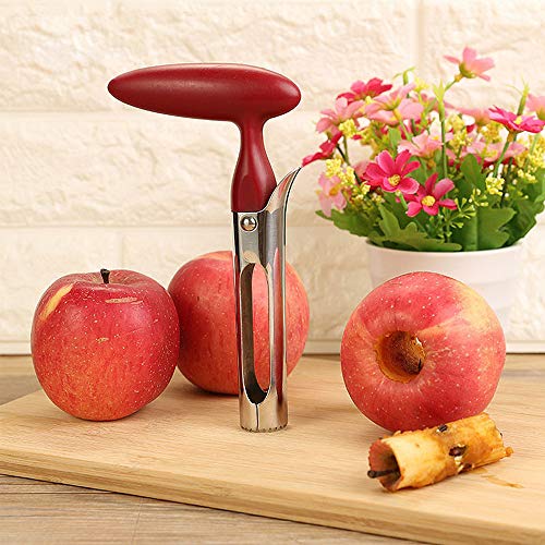 AKIRO apple Corer, Stainless Steel Kitchen Gadget Tool Fruit Seeder Core Remover Fruit Vegetable Tools Apple Pear Corer Easy Twist Fruits Tools Core Seed Remover - Image 3