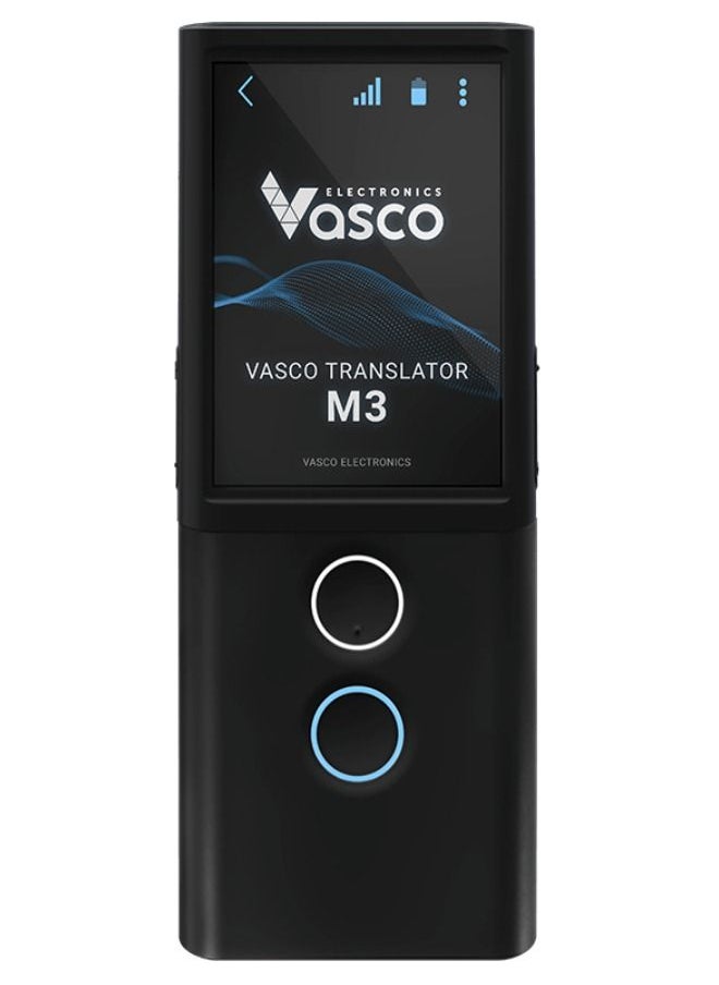 Vasco Electronics - Vasco Translator M3 Portable Two-Way Language Interpreter Black Pearl - Image 1