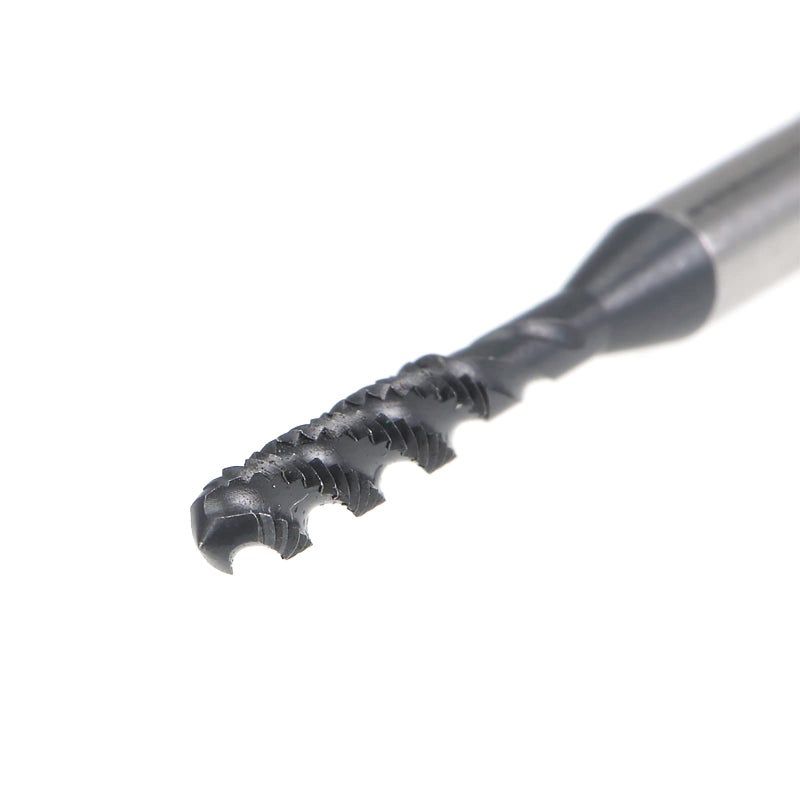 uxcell M3 x 0.5 Spiral Flute Thread Tap, Metric Machine Threading Tap HSS Nitriding Coated, Round Shank with Square End, H2 Tolerance, 2pcs - Image 5