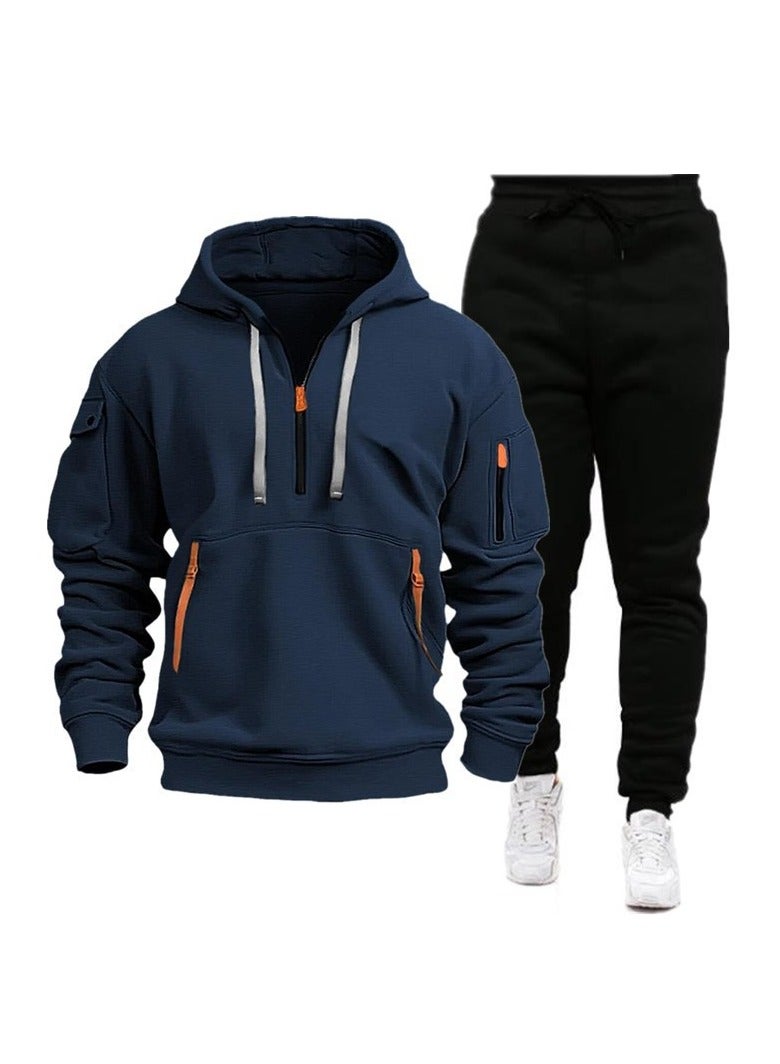 KUYING New Autumn Winter Sports Hoodie Set  - Image 1