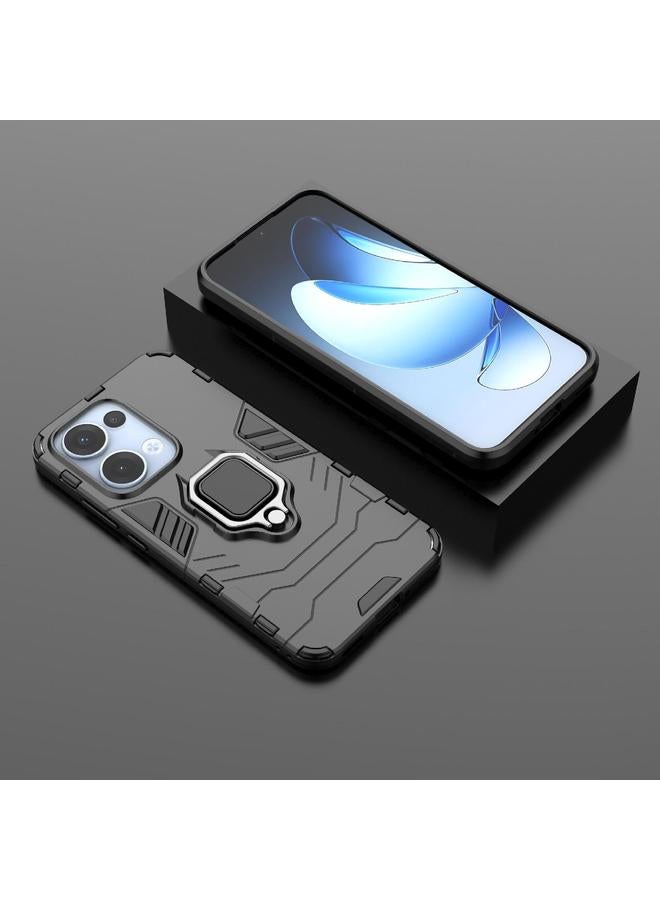 S-TOP Case For OPPO Reno13 5G Global Magnetic Ring Holder PC + TPU Phone Case - Image 2