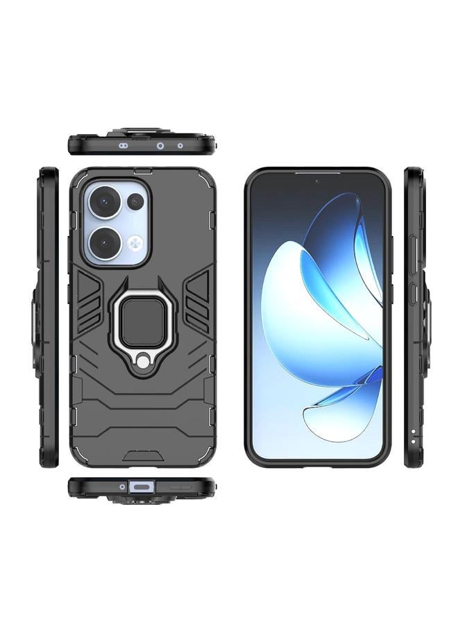 S-TOP Case For OPPO Reno13 5G Global Magnetic Ring Holder PC + TPU Phone Case - Image 3