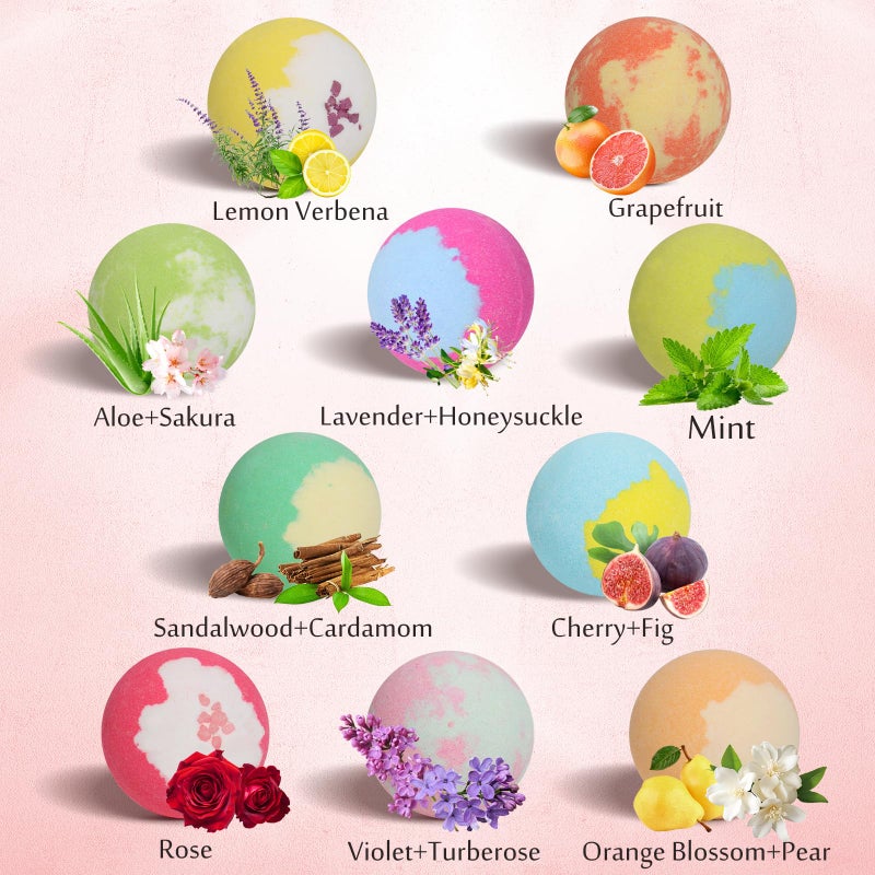 Lisotera Bath Bombs for Women, 20 Bath Bombs Gift Set with Shea Butter Moisturizing & Essential Oils, Easter Basket Stuffers Easter Gifts for Women, Girlfriend, Wife, Birthday, Mothers Day Presents for Mom - Image 3
