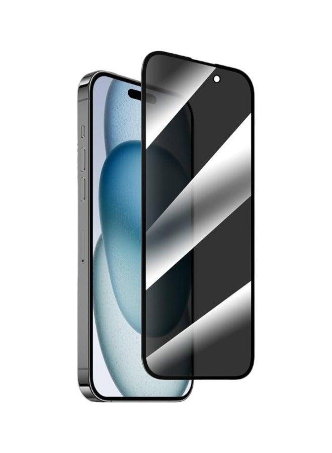 واقي شاشة لـ آيفون 14 (iPhone 14) (ضد البصمة) نانو مضاد للتجسس لحماية الخصوصية (لقافة) و بجودة عالية, حماية قصوى للشاشة من الخدوش والكسر - Image 1