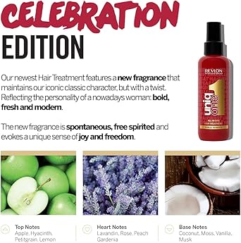 Revlon Professional بلسم الشعر الاحترافي من ريفلون يونيك وان النباتي للعناية بالشعر لمظهر لامع والتحكم في التجاعيد هدايا للنساء والرجال 150 مل إصدار الاحتفال لجميع أنواع الشعر - Image 4