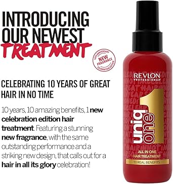 Revlon Professional بلسم الشعر الاحترافي من ريفلون يونيك وان النباتي للعناية بالشعر لمظهر لامع والتحكم في التجاعيد هدايا للنساء والرجال 150 مل إصدار الاحتفال لجميع أنواع الشعر - Image 3