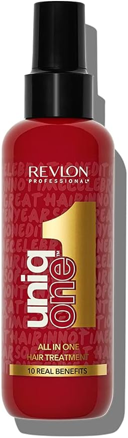 Revlon Professional بلسم الشعر الاحترافي من ريفلون يونيك وان النباتي للعناية بالشعر لمظهر لامع والتحكم في التجاعيد هدايا للنساء والرجال 150 مل إصدار الاحتفال لجميع أنواع الشعر - Image 1