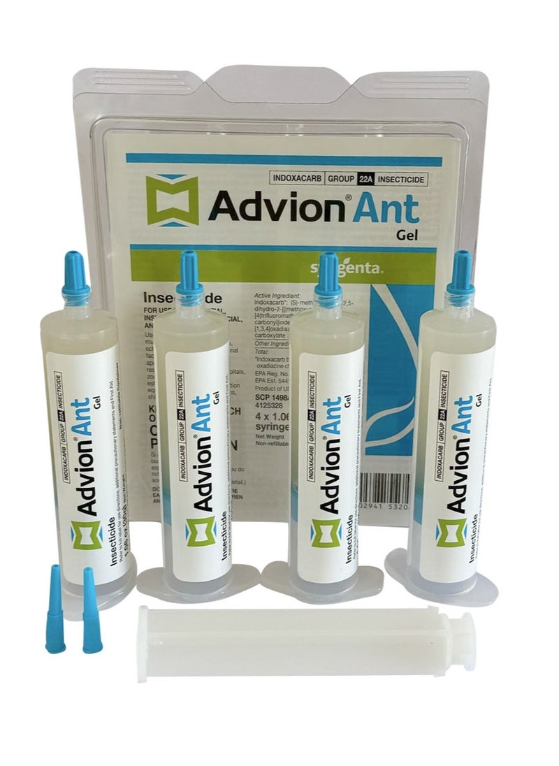 syngenta Advion Ant gel Bait. Ant Killer Gel. 4 Tubes 4x30g 