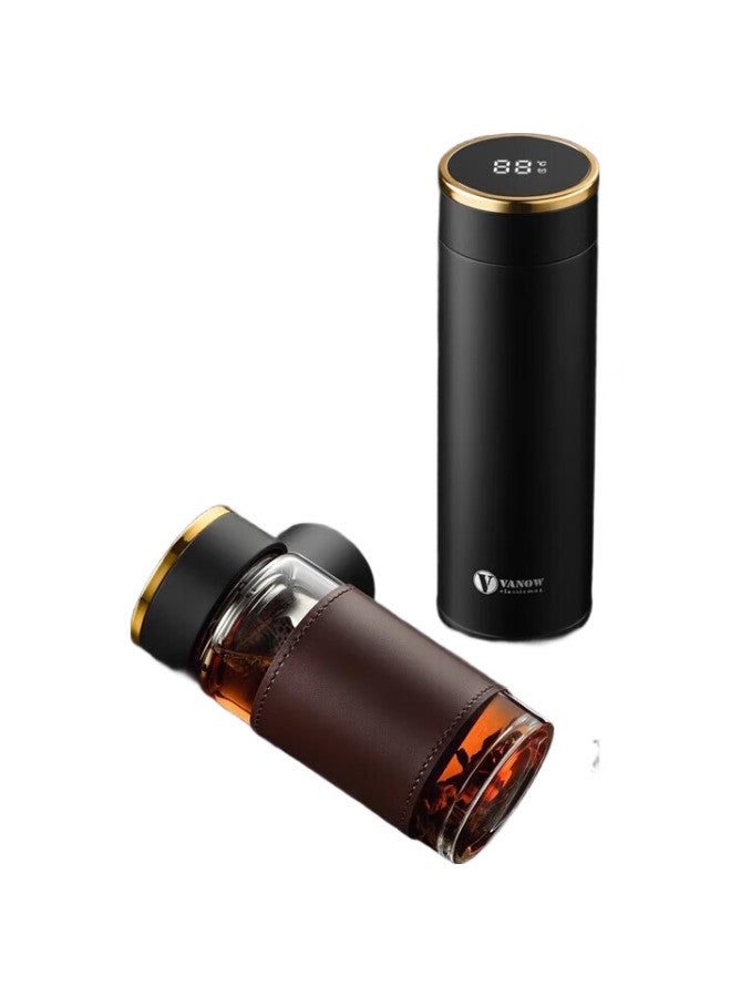 Vanow High-End Insulated Cup Men'S Customized Engraved Gift Box Men'S Smart Tea Brewing Cup New Water Cup - Image 1