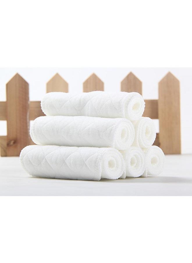 10Pcs Nappies Burp Cloths Muslin Cloths Absorbent Wash Cloths Folding Nappies for Baby