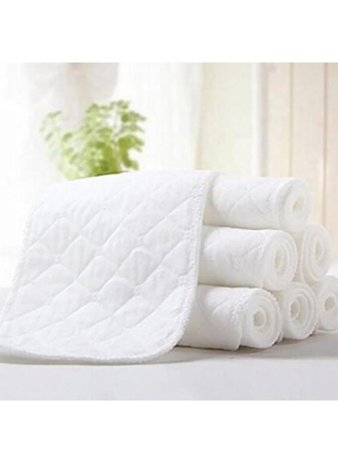 10Pcs Nappies Burp Cloths Muslin Cloths Absorbent Wash Cloths Folding Nappies for Baby