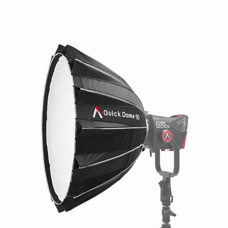 Aputure Quick Dome 90 Circular Bowens Mount 35 Softbox with Quick Release Design Diffusion Light Control Grid Carrying Bag - Image 2