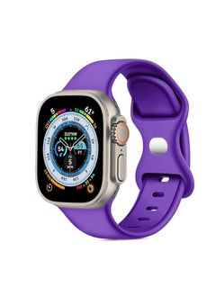 Strap Compatible with Apple Watch Band 49mm 45mm 44mm 42mm 41mm 40mm 38mm, Breathable Silicone Sport Replacement Wristband Strap for iWatch Ultra/Ultra2 Series 9/8/7/6/5/4/3/2/1/SE/SE2