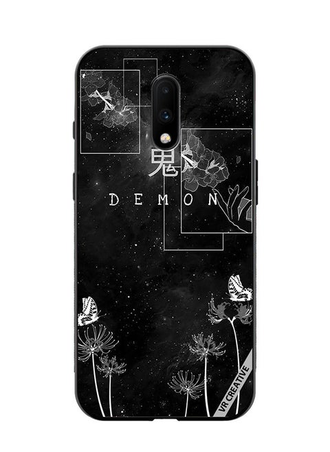 Protective Case Cover For OnePlus 7 Demon Design Multicolour