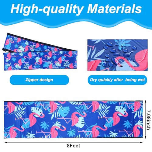 Junkin Pool Handrail Cover Swimming Pool Hand Rail Cover Slip Resistant Railing Blue Rail Grip for Swimming Hand Railing(8 ft) - Image 2