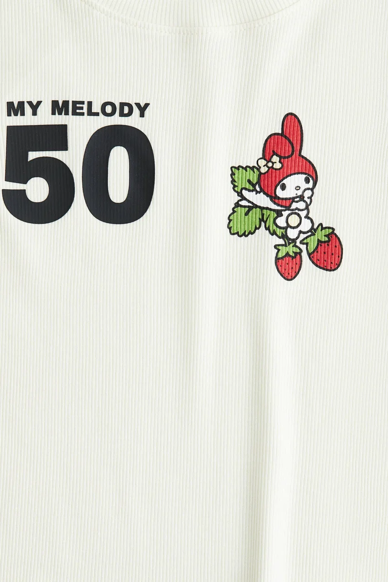 H&M Printed Jersey Top