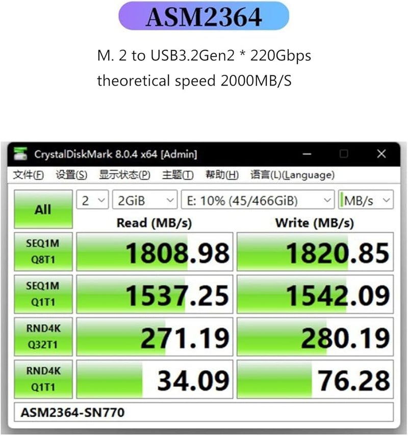 ASM2364 M2 NVMe SSD Enclosure 20Gbps Hard Drive Case Compatible 2280 2260 2242 2230 - Image 5