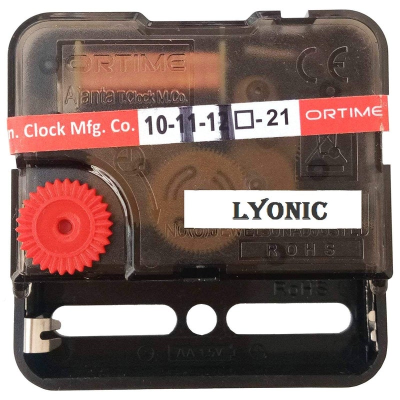 LYONIC LYONIC Ajanta Mfg Plastic Superhero Quartz Sweep Silent Movement Machine for Wall Clock Needle Black CT  - Image 4
