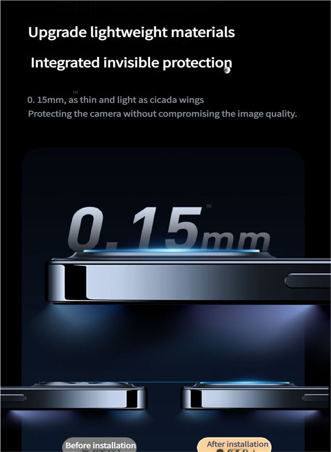 huanmate Phone Camera Lens Protector, 360 Degree Protection Apple iPhone 16 - Image 2