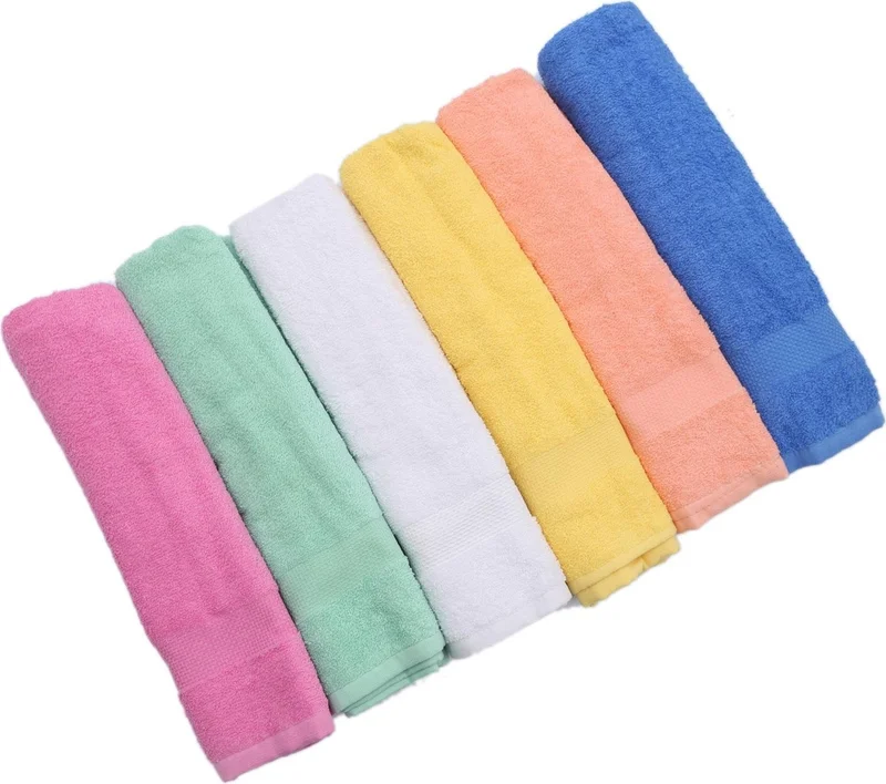Masho Trend 2 Pieces 50X90 Hand and Face Towel - 200GR Towel - Barber Towel - Mixed Color
