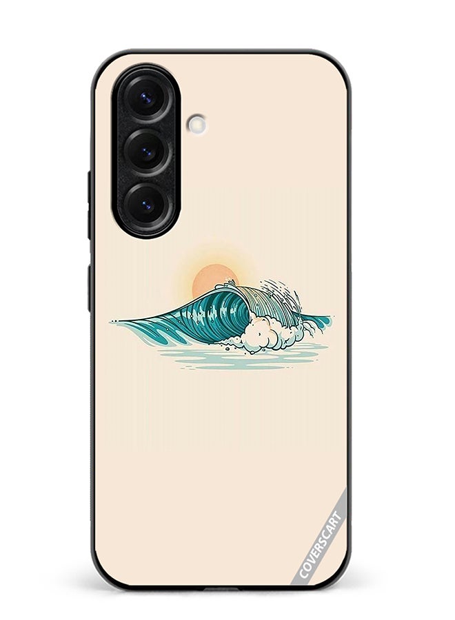 VR CREATIVE Protective Case Cover For Samsung Galaxy S25 Waves Design Multicolour