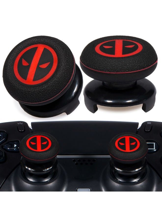 Playrealm FPS Thumbstick Extender & Printing Rubber Silicone Grip Cover 2 Sets for PS5 Dualsenese & PS4 Controller (Immortal) - Image 1