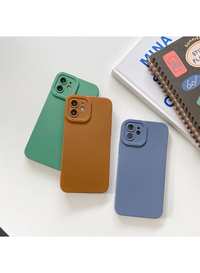 S-TOP Case For iPhone 11 Pro Max Straight Side Liquid Silicone Phone Case - Image 5