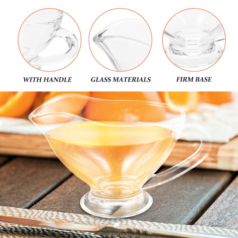 Sauce Container Sauce Boat Glass Sauce Cup Coffee Cup Boat Gravy Container - Image 3