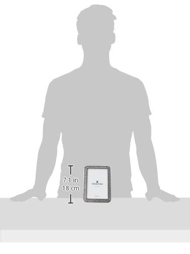 SWAROVSKI Minera Picture Frame  Silver-Tone Metal Picture Frame with Clear Swarovski Crystal Accents  For Pictures Measuring 4 x 6 Inches  Part of the Swarovski Minera Collection - Image 5