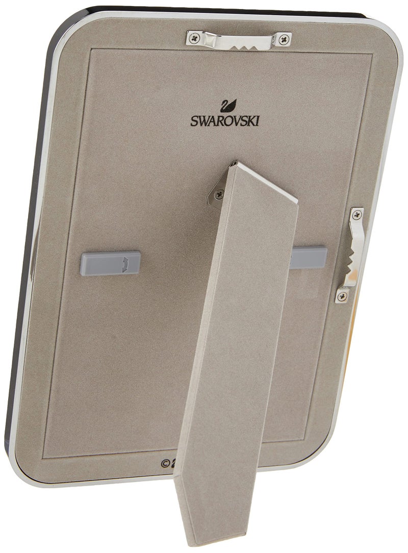 SWAROVSKI Minera Picture Frame  Silver-Tone Metal Picture Frame with Clear Swarovski Crystal Accents  For Pictures Measuring 4 x 6 Inches  Part of the Swarovski Minera Collection - Image 2