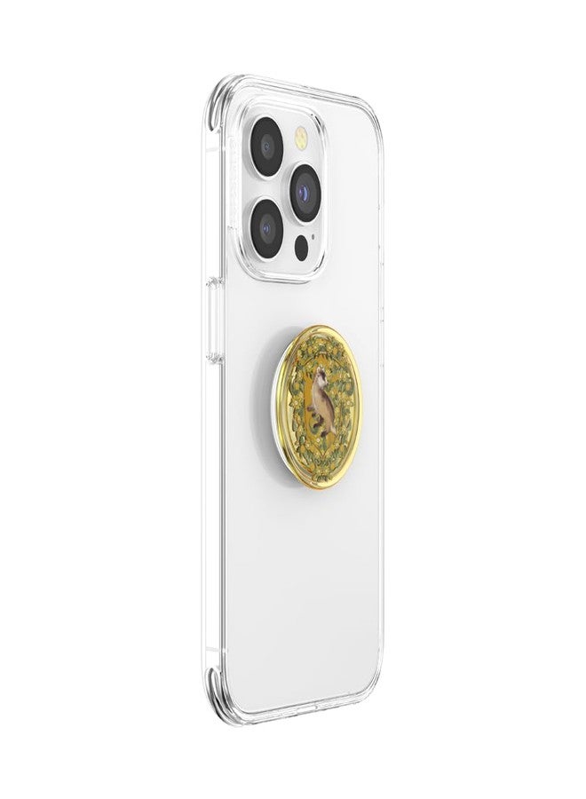 POPSOCKETS ​​​​PopSockets Phone Grip with Expanding Kickstand, Adhesive Grip, Harry Potter - Hufflepuff Floral Crest - Image 3