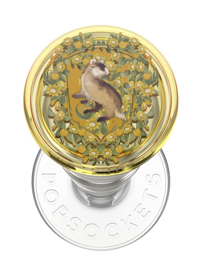 POPSOCKETS ​​​​PopSockets Phone Grip with Expanding Kickstand, Adhesive Grip, Harry Potter - Hufflepuff Floral Crest - Image 1