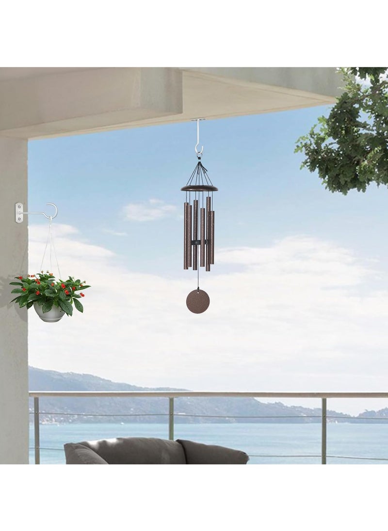 KASTWAVE 4Pack Hanging Plant Bracket, 6inch Metal Plant Hook Shepherds Hook Decorative Wall Plant Hanger for Hanging Lanterns Bird Feeder Flower Basket Home Decor  - Image 4