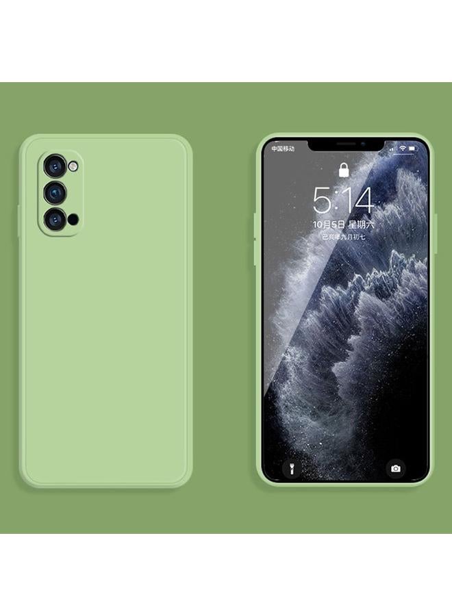 S-TOP Case For OPPO Reno4 Pro Solid Color Imitation Liquid Silicone Straight Edge Dropproof Full Coverage Protective Case - Image 2